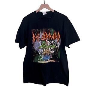 DEF LEPPARD POISON 2017 concert tour band tee L